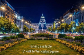 New town Prague 5’ walk to Wenceslas Square